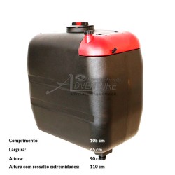 Tanque 600 litros c/tampa e reservatório de agua limpa 10lt